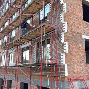 High-quality facade insulation in the residential complex Milange