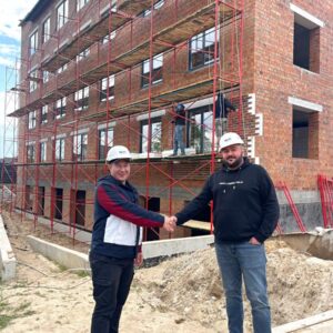 Royal Facade representative at the construction of RC Milange