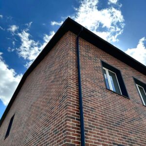 Finishing of office facade in Kyiv region with thermopanels