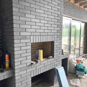 Private house with Misty Morning thermal panels by King Klinker