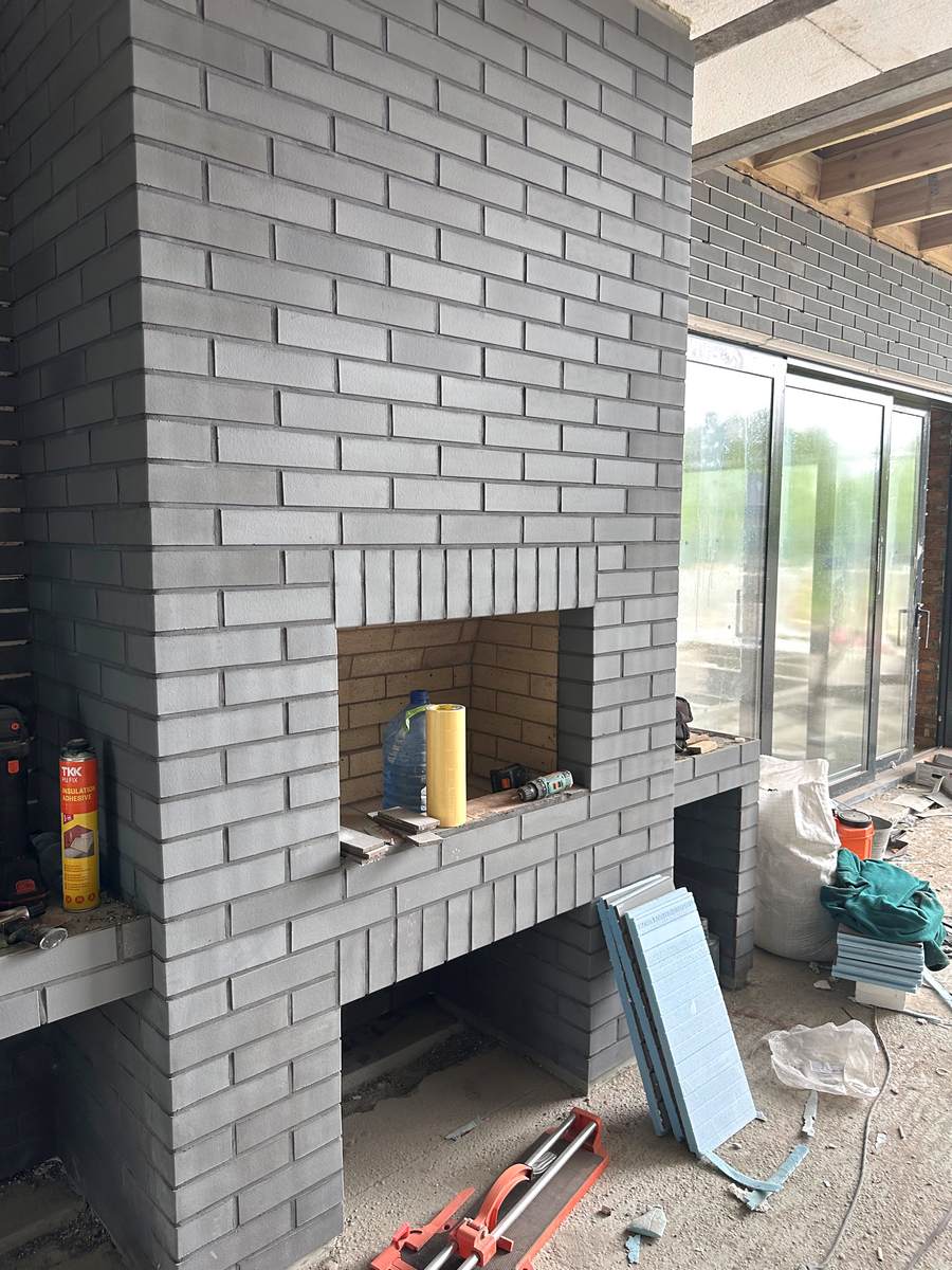 Private house with Misty Morning thermal panels by King Klinker