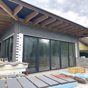 Insulation of a private house in the Kyiv region with thermal panels with Misty Morning tiles