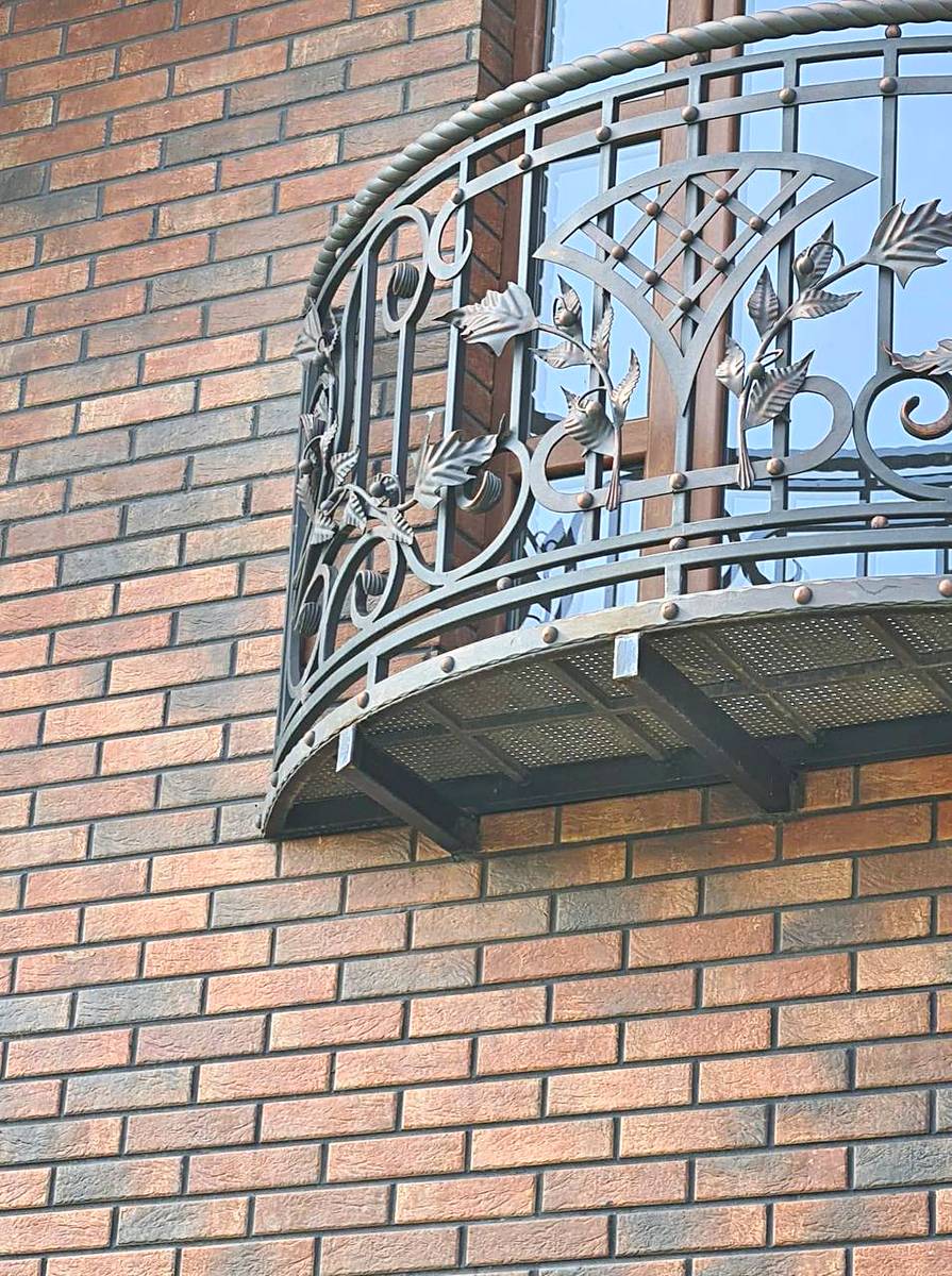 Aesthetic facade in the style of an old castle