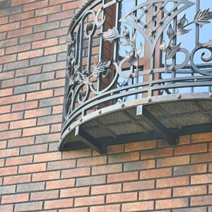 Aesthetic facade in the style of an old castle