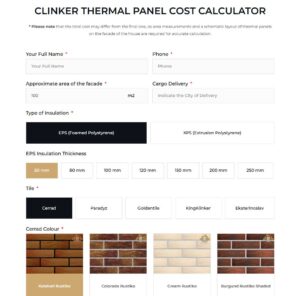 Online facade calculator