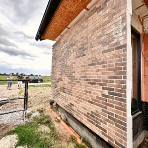 Completed facade with insulation in the Czech Republic