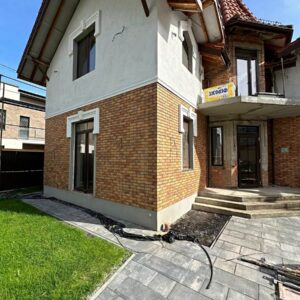 Rezultat izolacji płytkami Cerrad Loft Brick Curry