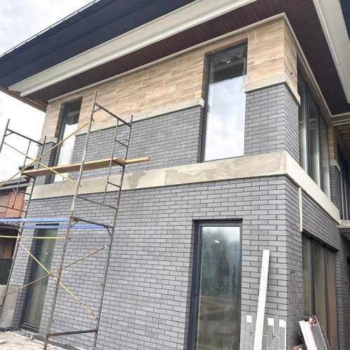 Isolierung eines Hauses in der Region Kyiv mit GRAPIA SABBIA-Platten von Cerrad