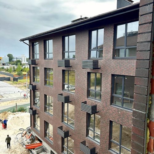 Energieeffiziente Fassade in der Wohnanlage „My Bavaria“.