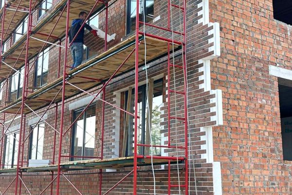 High-quality facade insulation in the residential complex Milange